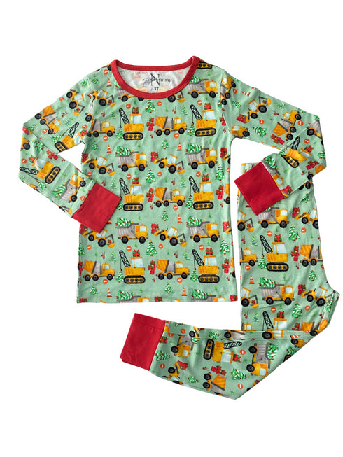 Pre order Holiday Builders 1.0 Long sleeve top/pant Pajama set